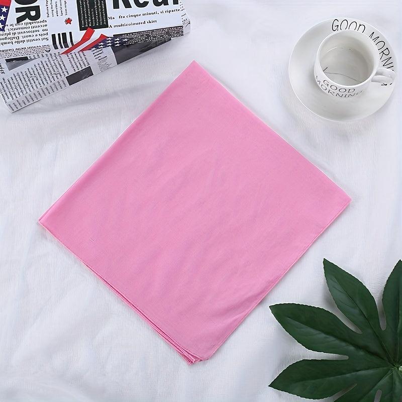 12pcs 42 Solid Bandana for Tie Dying Plain Square Scarf Handkerchiefs