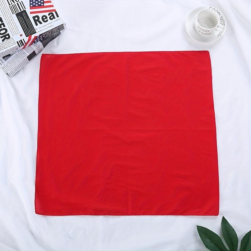 12pcs 42 Solid Bandana for Tie Dying Plain Square Scarf Handkerchiefs