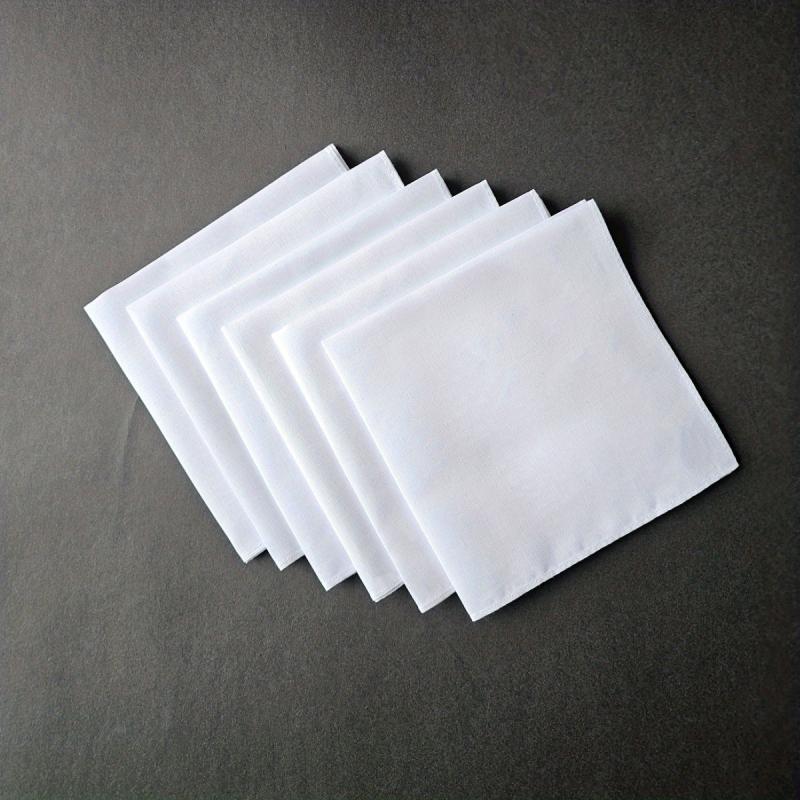 6pcs Soft Wedding Hankies Handkerchief Accessories