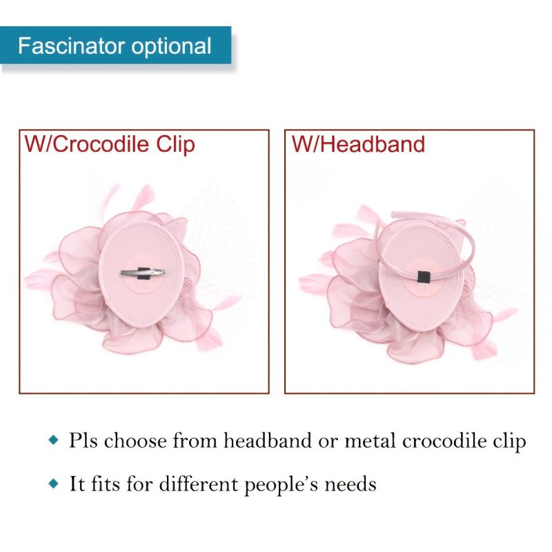 Fascinator Hat For Women Tea Party Headband Wedding Cocktail Flower