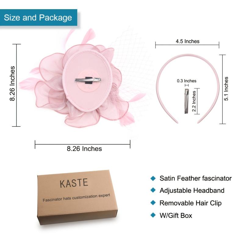 Fascinator Hat For Women Tea Party Headband Wedding Cocktail Flower