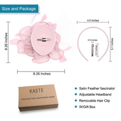 Fascinator Hat For Women Tea Party Headband Wedding Cocktail Flower