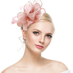 Fascinator Hat For Women Tea Party Headband Wedding Cocktail Flower