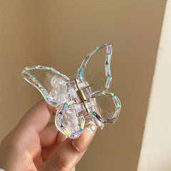 Butterfly Claw Clip Pearl Rhinestones Hair Clip