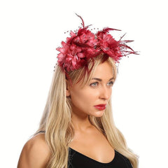 Halloween Costume Headbands Flower Feather Skull Headpiece