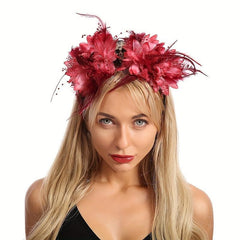 Halloween Costume Headbands Flower Feather Skull Headpiece