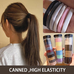 20pcs Rainbow Neon Seamless Hair Tie High Elastic Thick Hair Bands Soft Colorful
