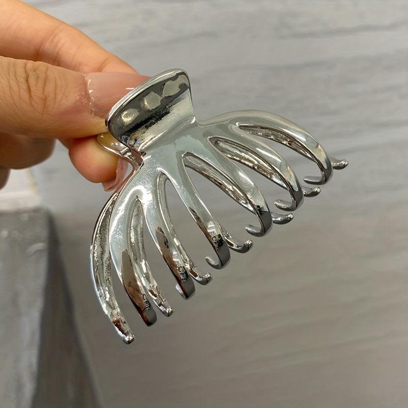 Metal Octopus Hair Claw Shark Claw Ponytail Holder Hair Claw Clip