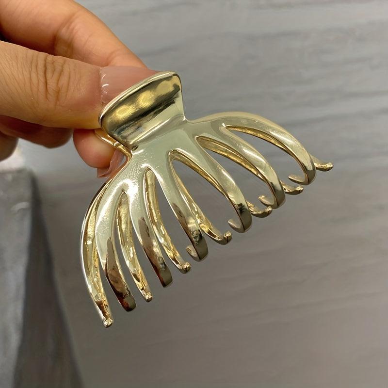 Metal Octopus Hair Claw Shark Claw Ponytail Holder Hair Claw Clip
