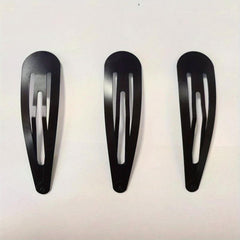 3pcs Minimalist Solid Hair Clip Alloy Duckbill Snap Clip Hair Styling Accessory