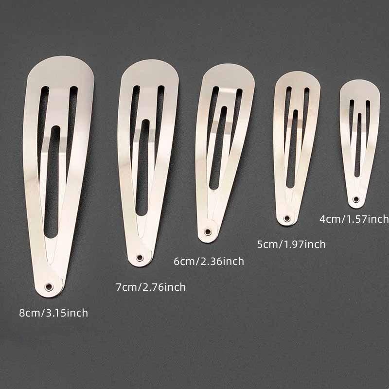 3pcs Minimalist Solid Hair Clip Alloy Duckbill Snap Clip Hair Styling Accessory