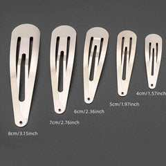3pcs Minimalist Solid Hair Clip Alloy Duckbill Snap Clip Hair Styling Accessory