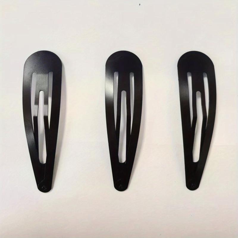 3pcs Minimalist Solid Hair Clip Alloy Duckbill Snap Clip Hair Styling Accessory