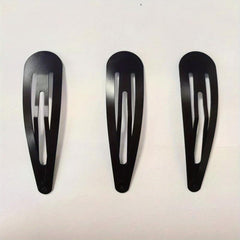 3pcs Minimalist Solid Hair Clip Alloy Duckbill Snap Clip Hair Styling Accessory