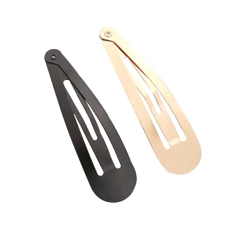 3pcs Minimalist Solid Hair Clip Alloy Duckbill Snap Clip Hair Styling Accessory