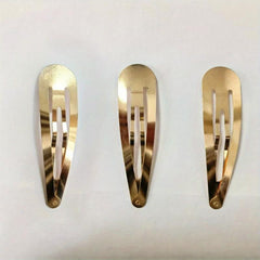 3pcs Minimalist Solid Hair Clip Alloy Duckbill Snap Clip Hair Styling Accessory