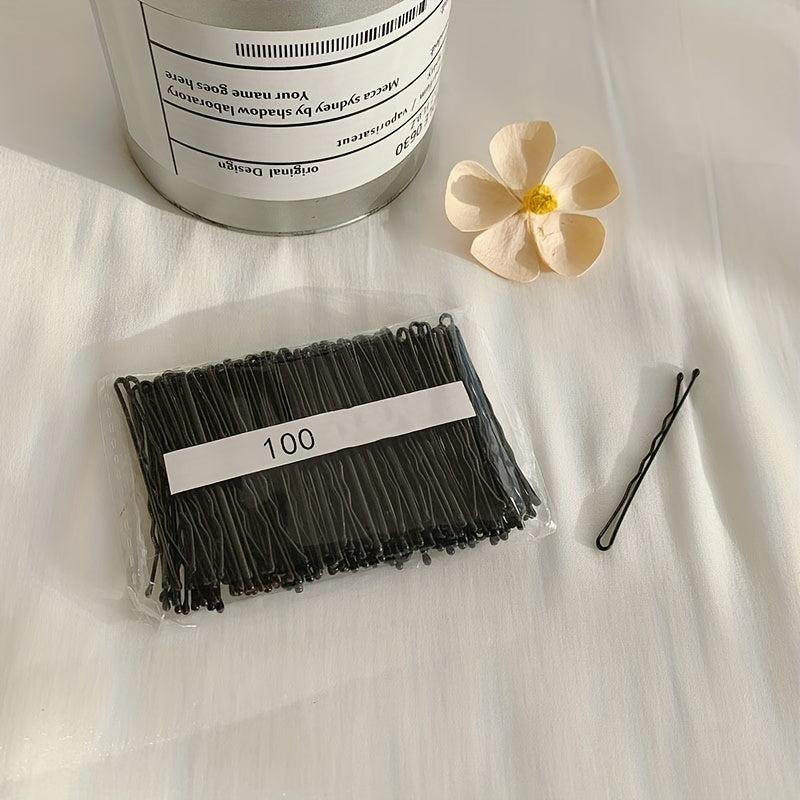 100 Pcs Invisible Wave Hair Grip Barrette Hair Clip Pins