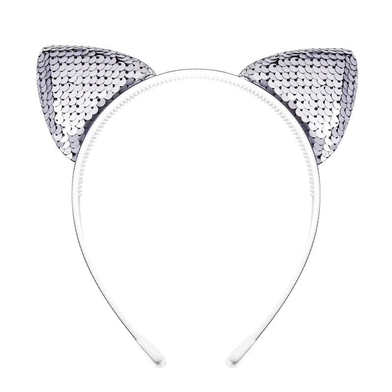Glitter Cat Ears Headband For Baby Girls