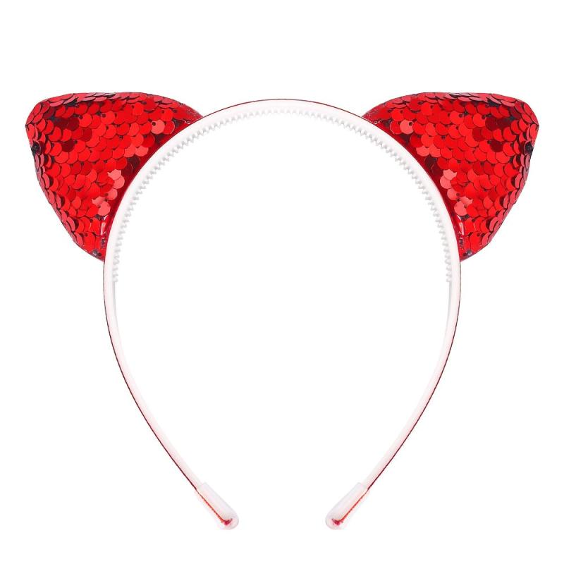 Glitter Cat Ears Headband For Baby Girls