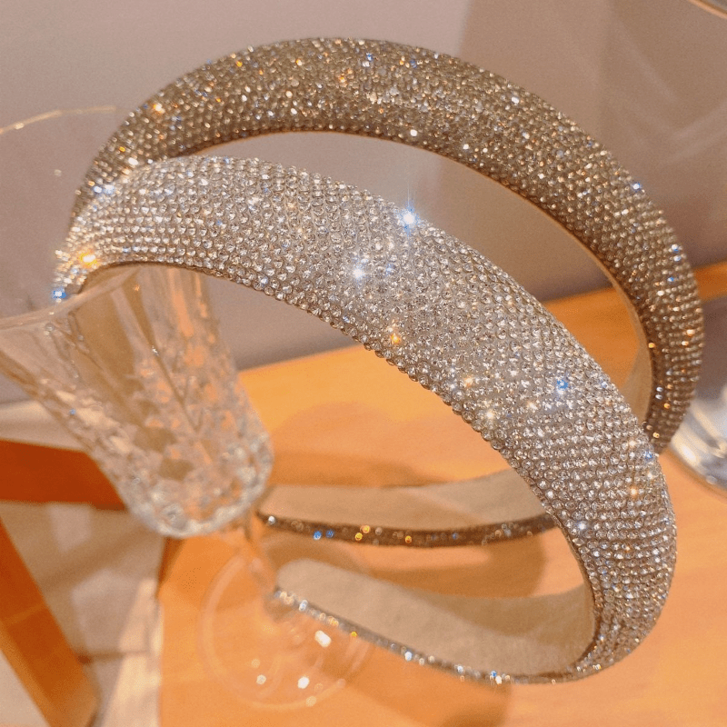Rhinestone Headbands Sparkly Hair Hoop Hair Accessories