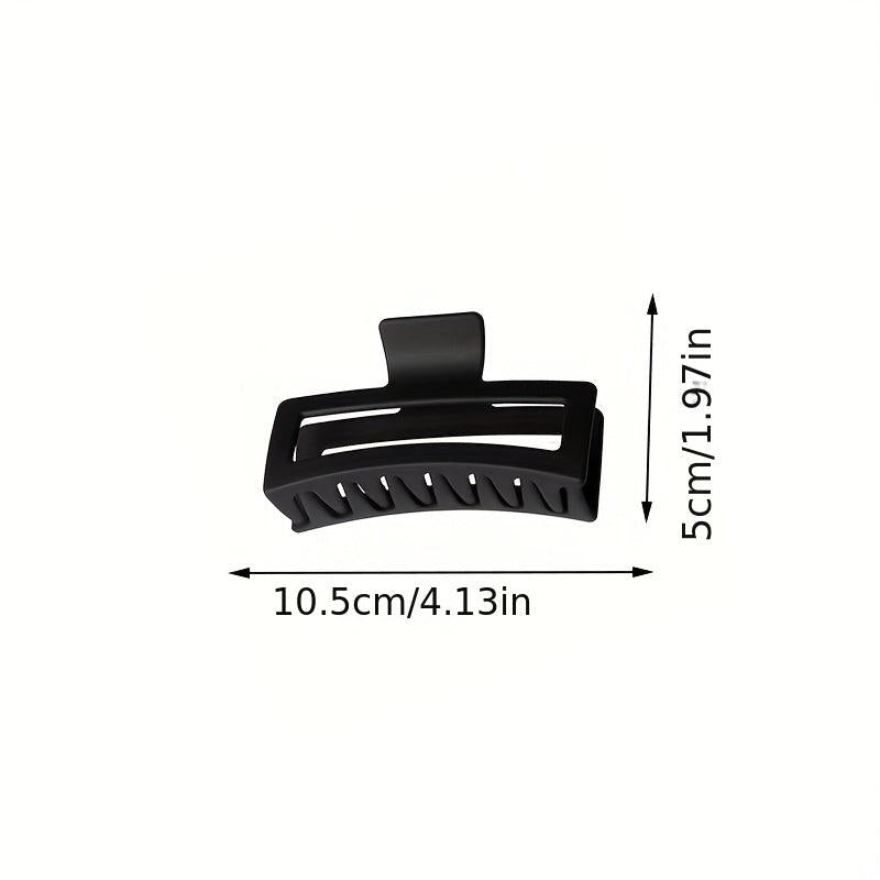 3pcs Large Hollow Rectangle Hair Claw Female Back Head Clip
