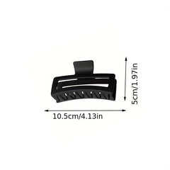 3pcs Large Hollow Rectangle Hair Claw Female Back Head Clip