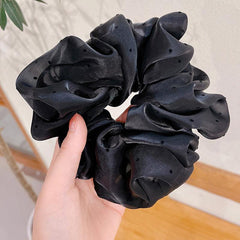 Polka Dots Satin Hair Scrunchie Hair Accessories Gift Set