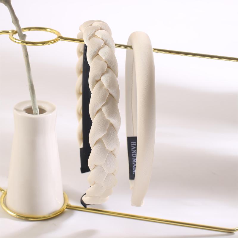 Retro Gloss Twist Headband Non slip Braided Hair Band Set