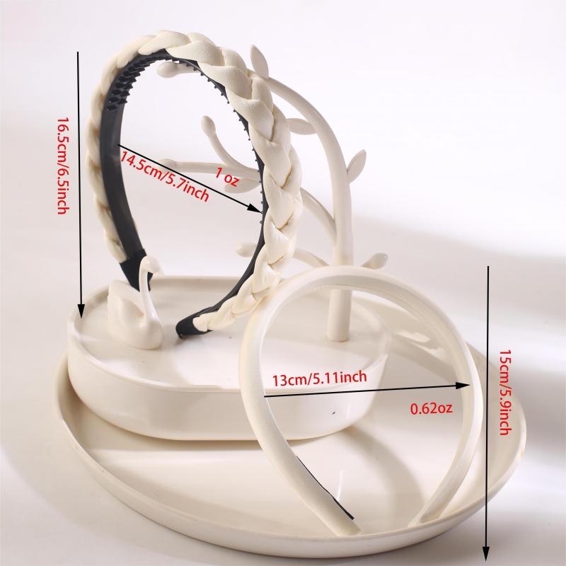 Retro Gloss Twist Headband Non slip Braided Hair Band Set