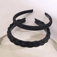 Retro Gloss Twist Headband Non slip Braided Hair Band Set