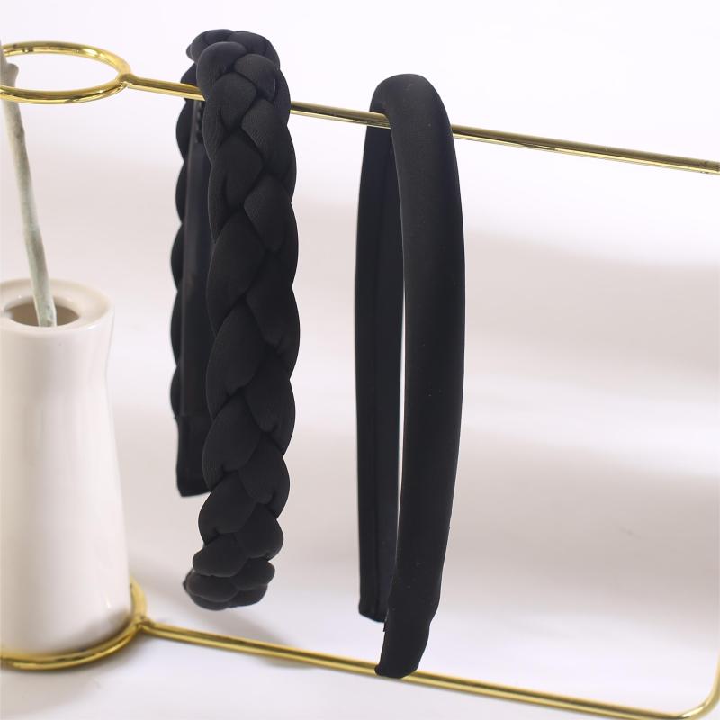 Retro Gloss Twist Headband Non slip Braided Hair Band Set