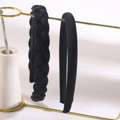 Retro Gloss Twist Headband Non slip Braided Hair Band Set