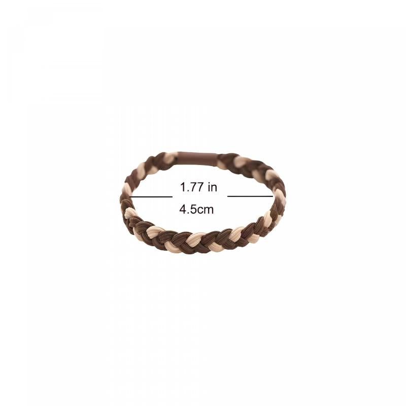 5pcs Braided Hair Tie Elastic Hair Bands Ponytail Holder