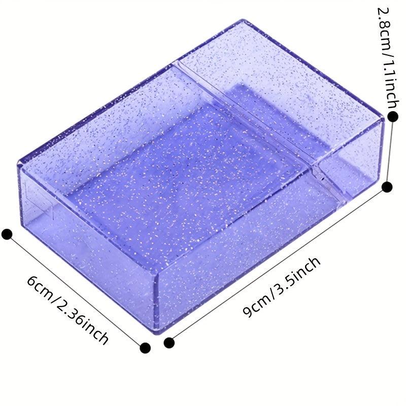 Shining Cigarette Case 20 Capacity Storage Box Clear Photo Postcard Holder
