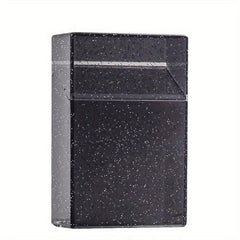 Shining Cigarette Case 20 Capacity Storage Box Clear Photo Postcard Holder