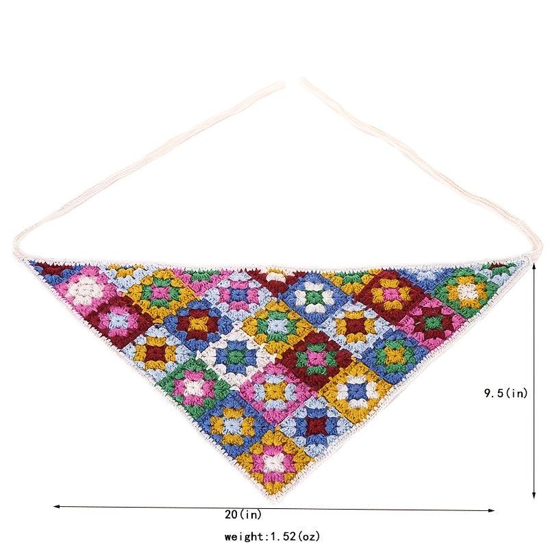 Boho Knit Hair Band Floral Head Wrap Girls