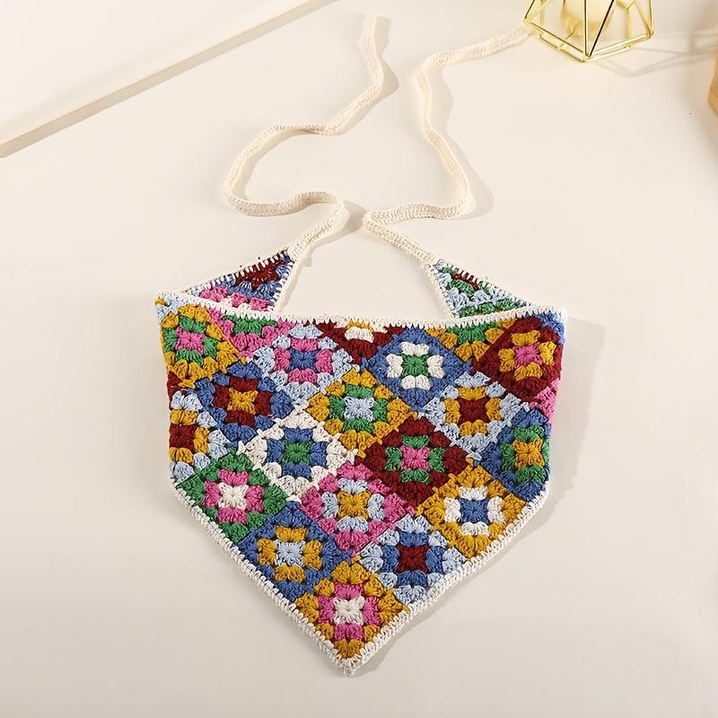 Boho Knit Hair Band Floral Head Wrap Girls