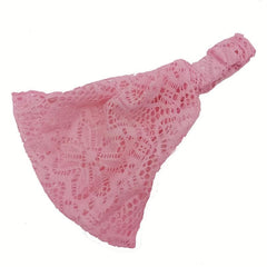 Lace Boho Turban Hairband Stretchy Lace Wide Headband Retro Hair Accessories