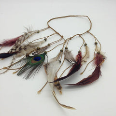 Bohemia Style Feather Headband Adjustable Decorative Headwear