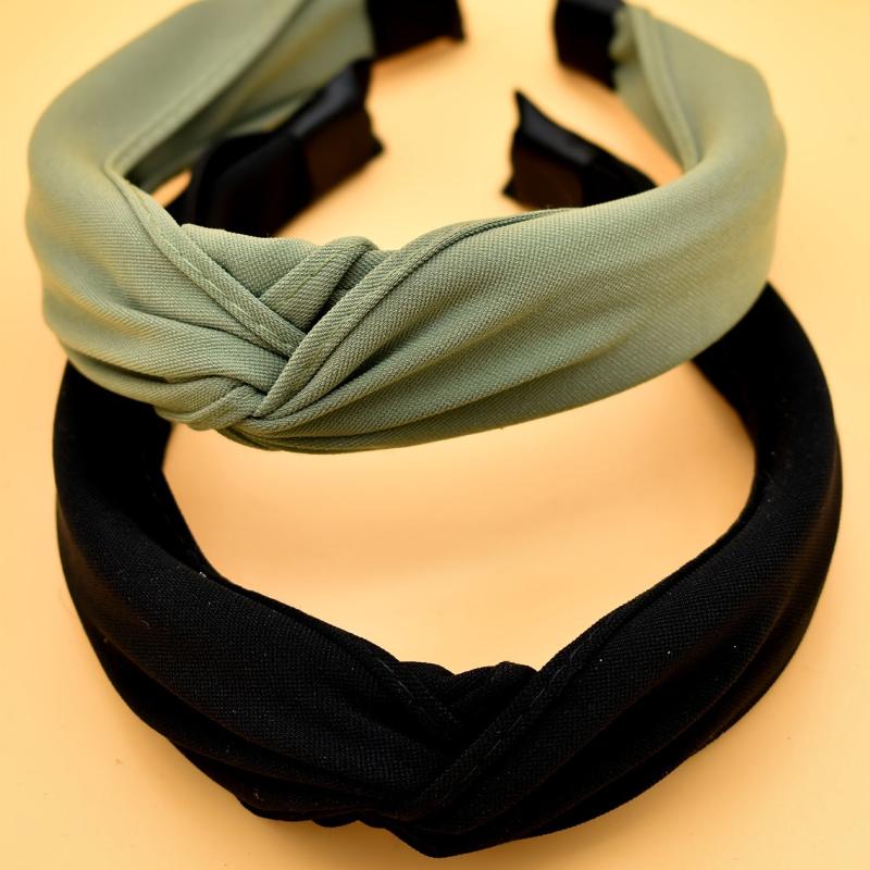 Bow Wide Yoga Non Slip Hairbands Head Hoop Elastic Hair Accessories 2pcs