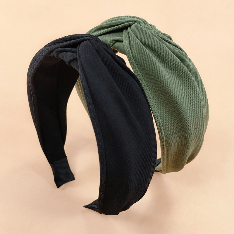 Bow Wide Yoga Non Slip Hairbands Head Hoop Elastic Hair Accessories 2pcs