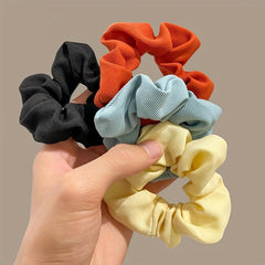 Ribbed Scrunchies Hair Tie Ponytail Holder Hair Accessories
