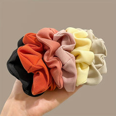 Ribbed Scrunchies Hair Tie Ponytail Holder Hair Accessories
