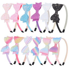 Princess Style Glitter Bow Knot Headband Hair Accessories