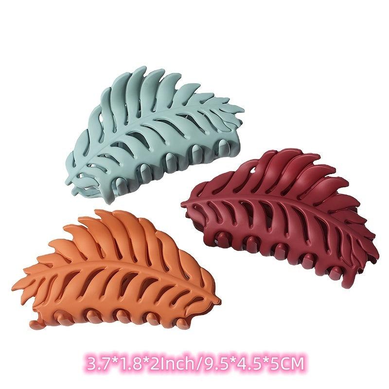 Fall Autumn Hair Clips Large Hair Claw Leaf Hair Clip