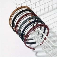 6PCS Multicolor Wavy Hair Band Plastic Headbands Hair Hoop Accessory