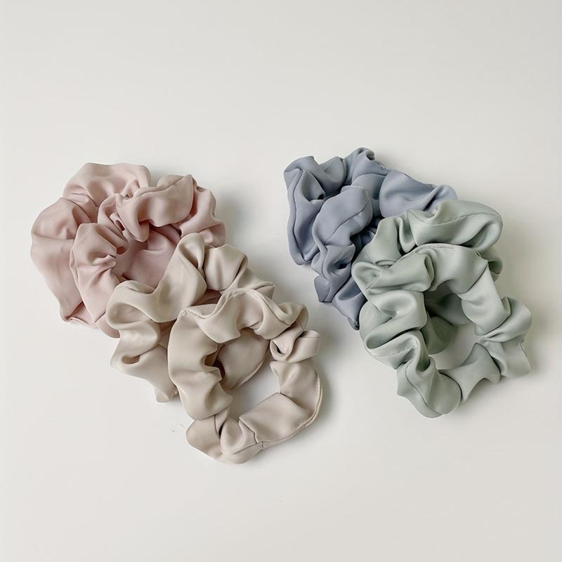 8pcs Satin Hair Scrunchies Hair Tie Ponytail Holder Accessories