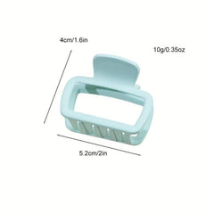 Small Candy Hair Claw Hollow Style Hair Claw Women Girls Shark Claw