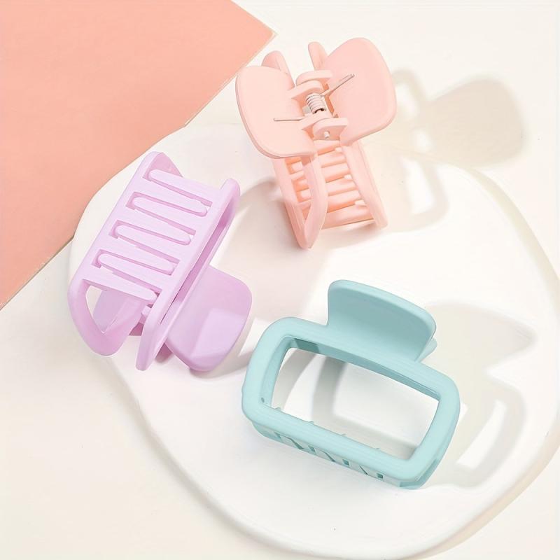Small Candy Hair Claw Hollow Style Hair Claw Women Girls Shark Claw