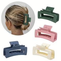 Square Frosted Texture Hair Clip Ponytail Claw Hair Accessories